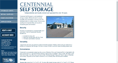 Desktop Screenshot of centennialselfstore.com