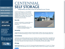 Tablet Screenshot of centennialselfstore.com